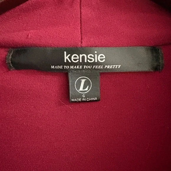 Kensie Women's Burgundy Blazer - Picture 2 of 5